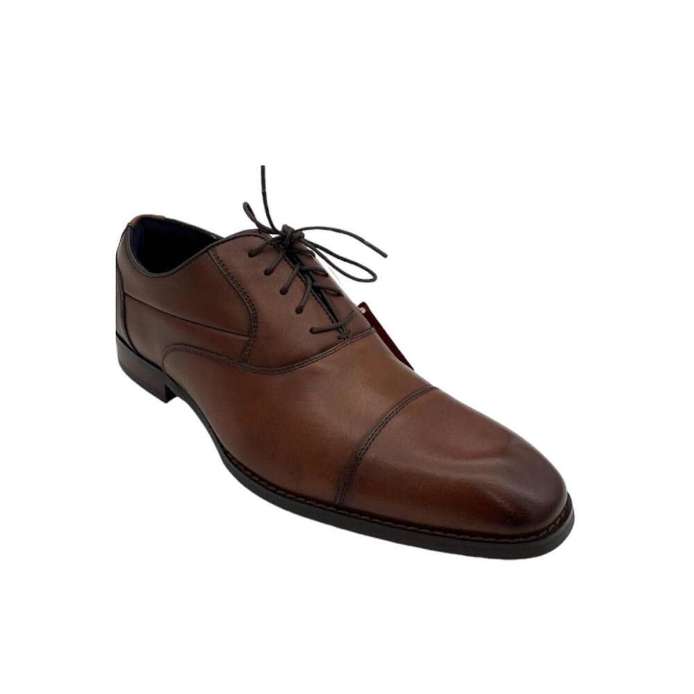 Stacy Adams Men's Kallum Cap-Toe Oxford Dress Shoe Cognac - Wide